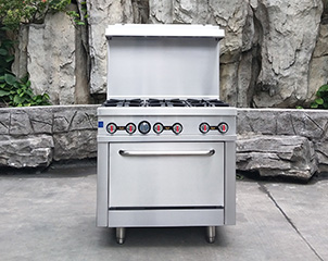 RGR36 Cuisinière commerciale à gaz à 6 brûleurs avec four