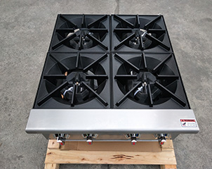 Meilleur test de combustion EHP-4S de la table de cuisson au gaz commerciale à 4 brûleurs